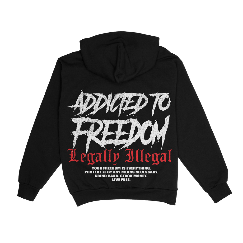 Addicted to Freedom Heavyweight Pullover Hoodie
