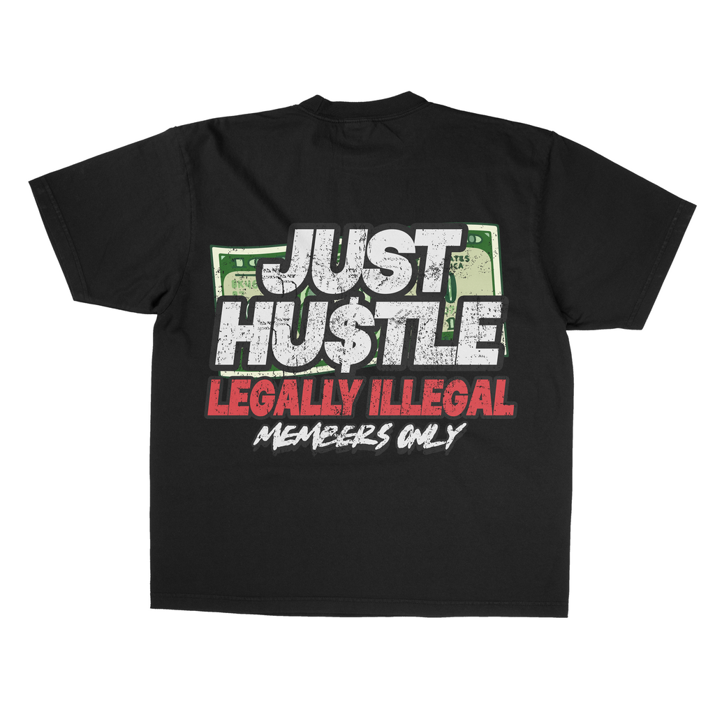 Just Hustle Graphic Tshirt