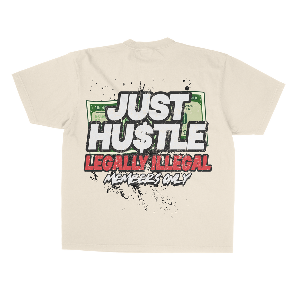 Just Hustle Graphic Tshirt