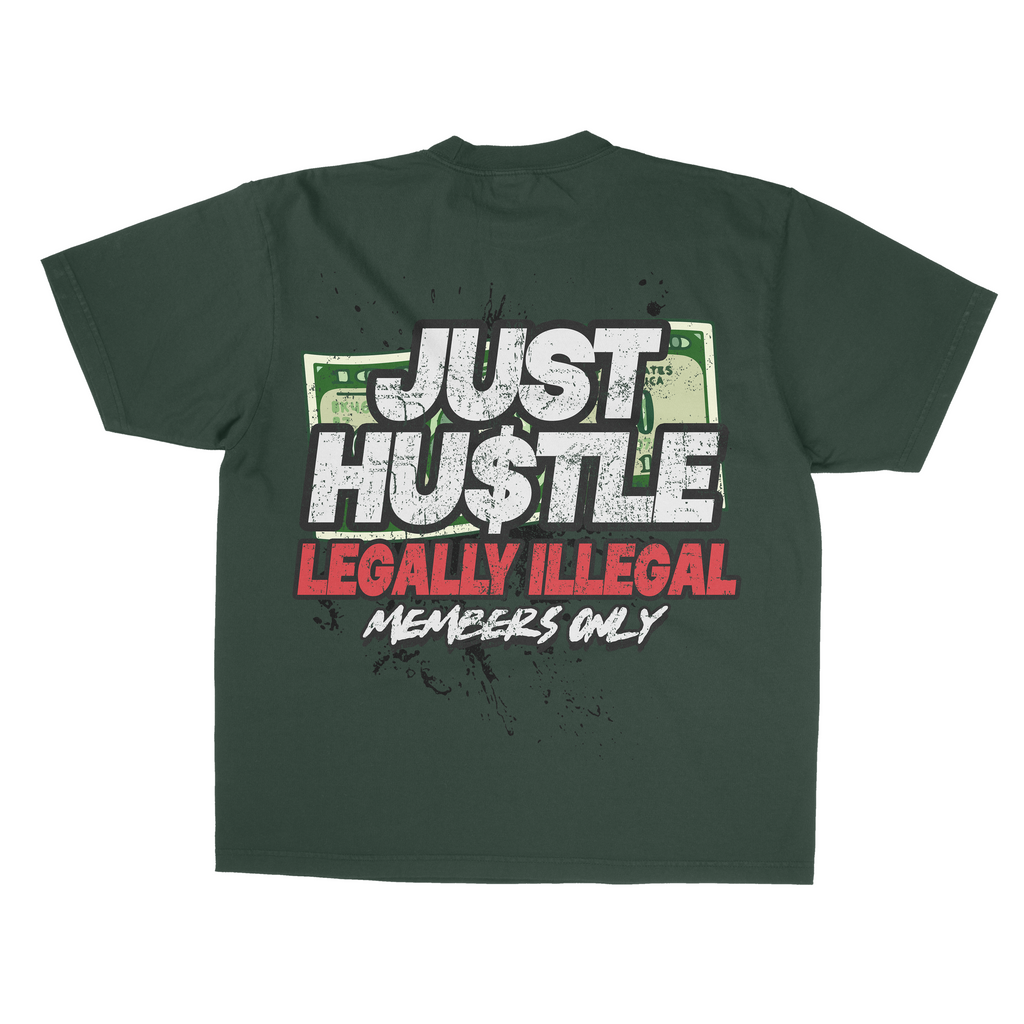 Just Hustle Graphic Tshirt