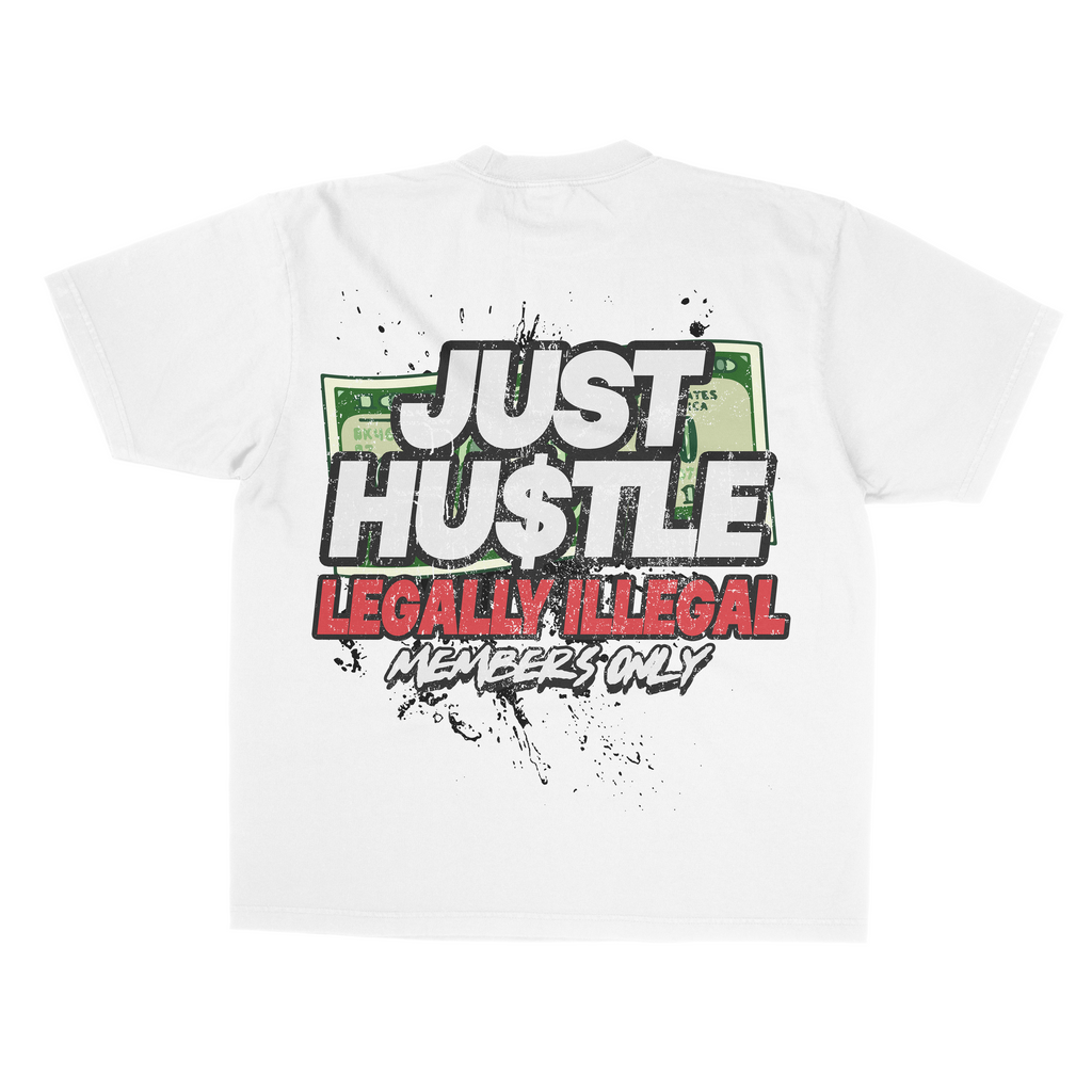 Just Hustle Graphic Tshirt
