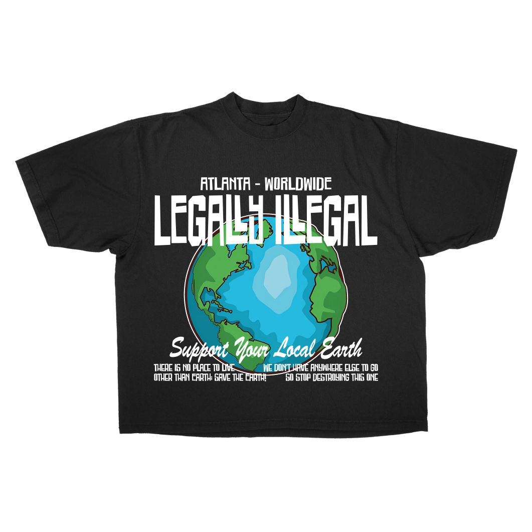 Save the Earth Vintage Washed Heavyweight T-Shirt